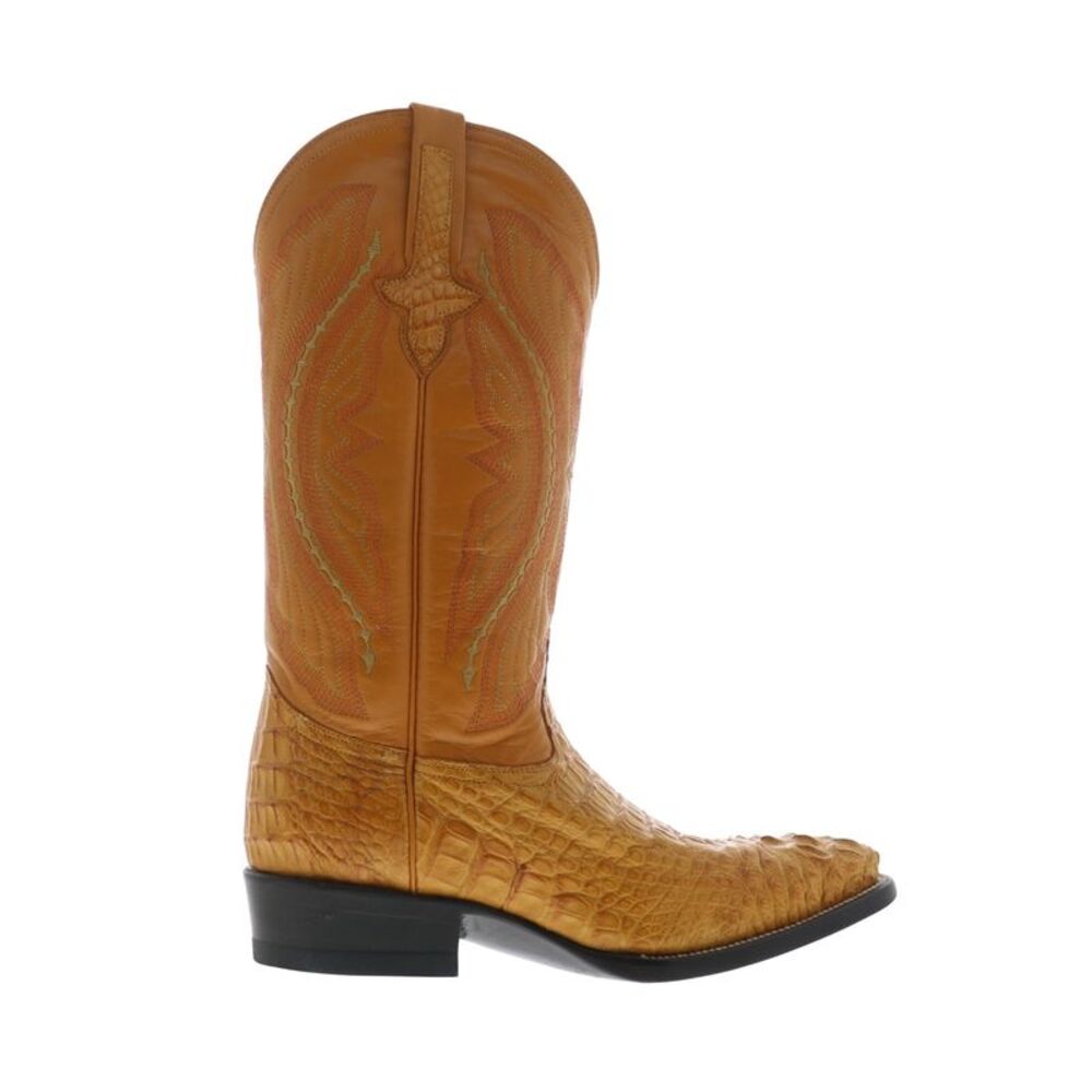 Ferrini Mens Caiman Body X-Toe Brown Boots (NWT)